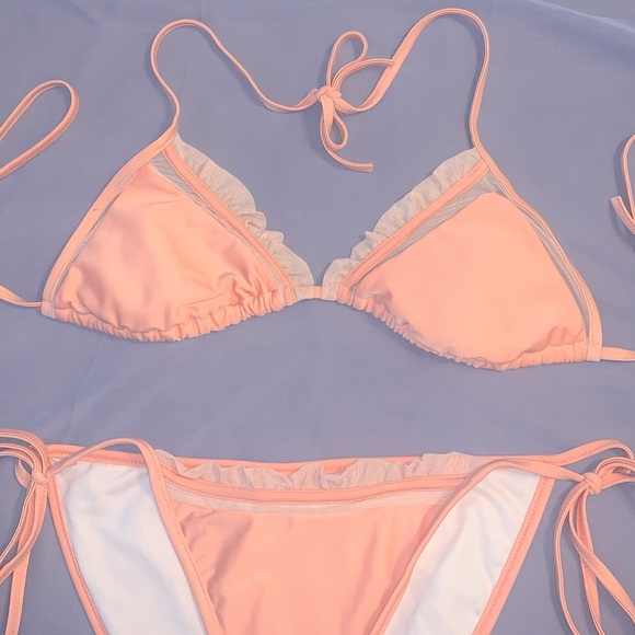 NWOT Lacey Triangle Bikini Set - Picture 2 of 7